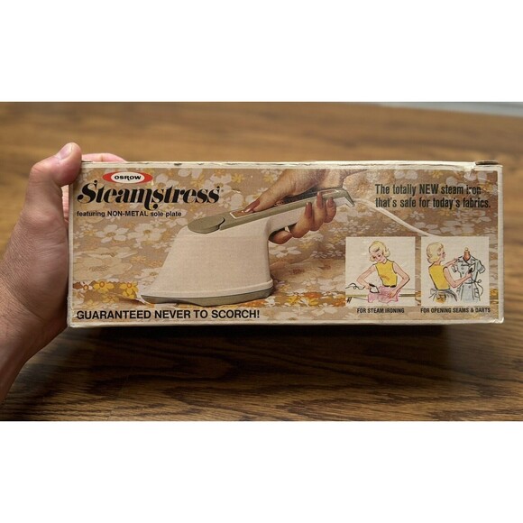 Vintage Osrow Steamstress‎ Lightweight Steamer 1970's In Org. Box - Picture 2 of 14